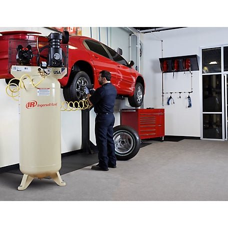 Ingersoll-Rand 20103172 5 hp 60 Gal Stationary Electric Vertical Air Compressor Single Phase, 230V, 135 Max psi, 18.1 CFM - KVM Tools Inc.KV67829671