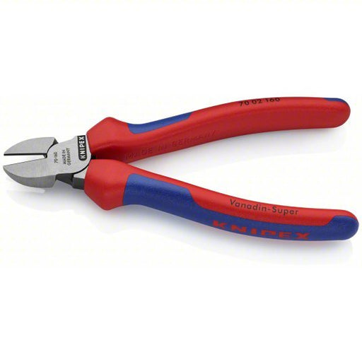 Knipex 70 02 160 Diagonal Cutting Plier Std, Straight, Narrow, 3/4 in Jaw Lg, 7/8 in Jaw Wd, 6 1/4 in Overall Lg, 70 - KVM Tools Inc.KV10T983