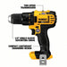 Dewalt DCK280C2 Cordless CombInation Kit, 1.5A/hr., 20V Max - KVM Tools Inc.KV11A169