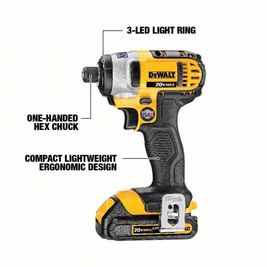 Dewalt DCK280C2 Cordless CombInation Kit, 1.5A/hr., 20V Max - KVM Tools Inc.KV11A169