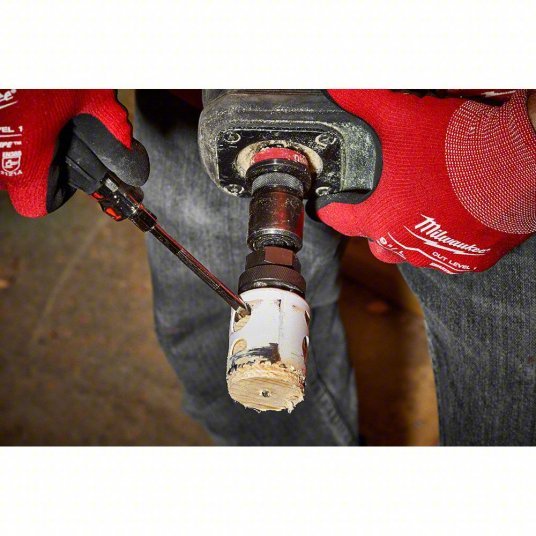 Milwaukee 49-22-4105 Hole Saw Kit 16 PC, 3/4 in to 4 3/4 in Saw Size Range, 1 5/8 in Max. Cutting Dp - KVM Tools Inc.KV11C837