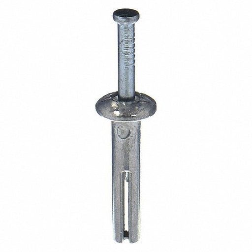 KVM Tools U70650.025.0125 Nail Drive Anchor, 1/4" Dia., 2" L, Alloy Steel Zinc Plated, 100 PK - KVM Tools Inc.KV11K343