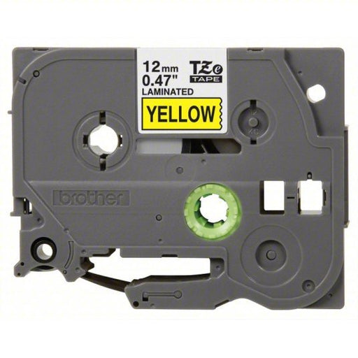 Brother TZe631 Continuous Label Roll Cartridge 1/2 in x 26 13/64 ft, PET, Black on Yellow, Indoor/Outdoor - KVM Tools Inc.KV13C513