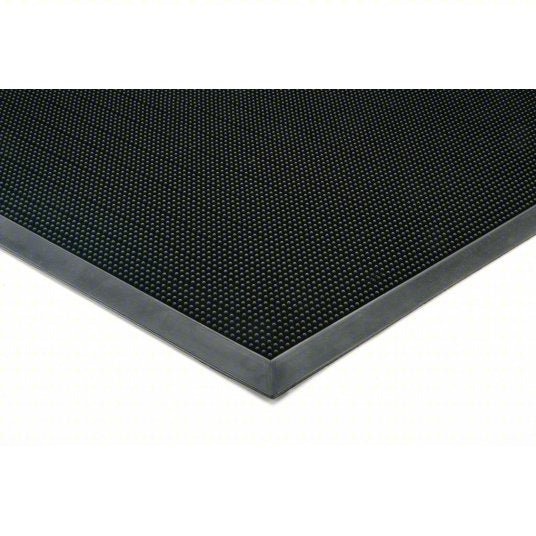 Ability One 7220-01-582-6247 Entrance Mat Finger, Outdoor, Heavy, 2 ft x 32 in, 5/8 in Thick, Rubber, Beveled Edge, Black - KVM Tools Inc.KV13J094