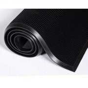 Ability One 7220-01-582-6247 Entrance Mat Finger, Outdoor, Heavy, 2 ft x 32 in, 5/8 in Thick, Rubber, Beveled Edge, Black - KVM Tools Inc.KV13J094