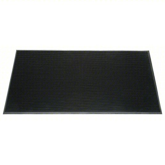 Ability One 7220-01-582-6247 Entrance Mat Finger, Outdoor, Heavy, 2 ft x 32 in, 5/8 in Thick, Rubber, Beveled Edge, Black - KVM Tools Inc.KV13J094