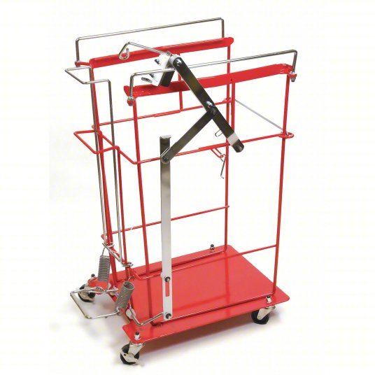 Covidien 8991FP Wire Cart, Steel, 12 and 18 gal Sharps Hinged Lid Larg ...