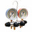 JB 25708 Manifold Gauge, 4 Valves, R-134A/R-22/R-404A/R-410A, 4 Hoses