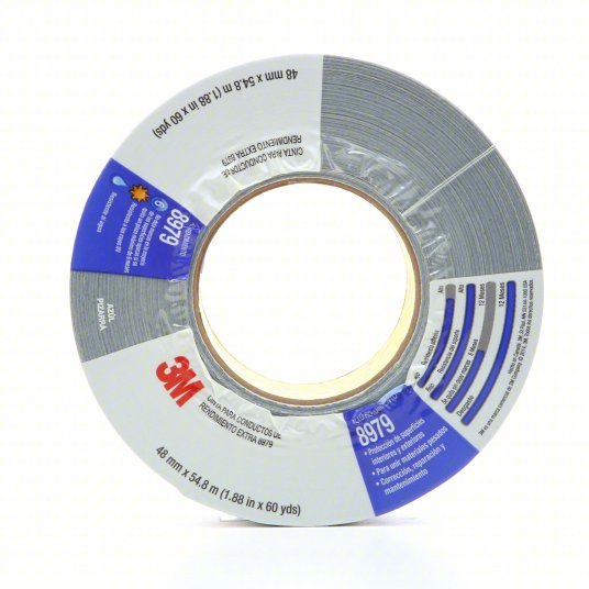 3M 8979 Duct Tape Clean Removal, 2 in x 25 yd, Blue, Pack Qty 1 - KVM Tools Inc.KV15F805