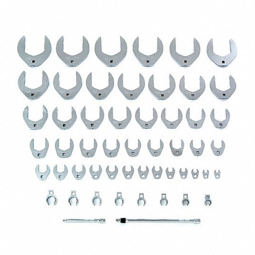 Proto J49000CFL 3/8" Drive Crowfoot Socket Wrench Set, SAE, 53 pcs - KVM Tools Inc.KV15V156