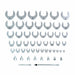 Proto J49000CFL 3/8" Drive Crowfoot Socket Wrench Set, SAE, 53 pcs - KVM Tools Inc.KV15V156