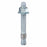Red Head WS-3826 Trubolt Wedge Anchor, 3/8" Dia., 2-3/4" L, Carbon Steel Zinc Plated, 50 PK - KVM Tools Inc.KV3A446