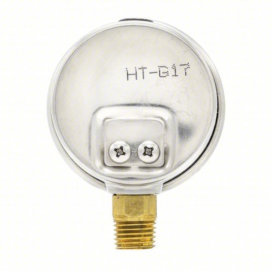PIC 201L-204E Pressure Gauge, 0 to 100 psi, 1/4 in MNPT, Stainless Steel, Silver - KVM Tools Inc.KV19RZ17