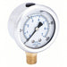 PIC 201L-204E Pressure Gauge, 0 to 100 psi, 1/4 in MNPT, Stainless Steel, Silver - KVM Tools Inc.KV19RZ17
