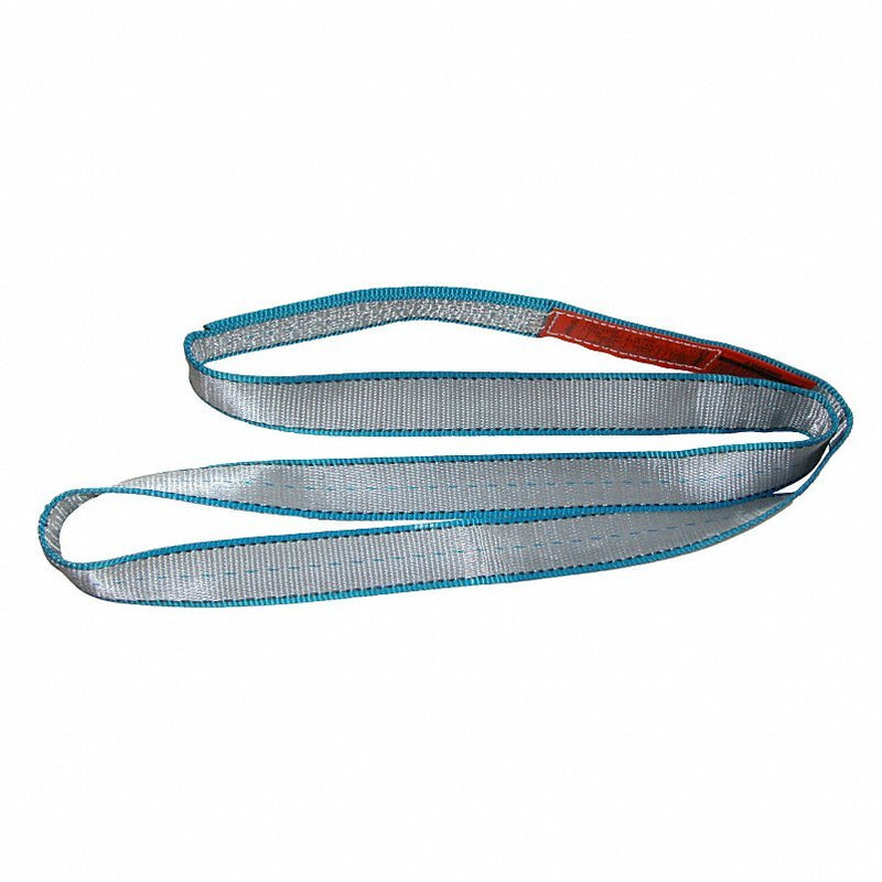 Lift-All EN1802TX6 Web Sling, Endless, 6 ft L, 2 in W, Tuff-Edge Polyester, Silver - KVM Tools Inc.KV1A596