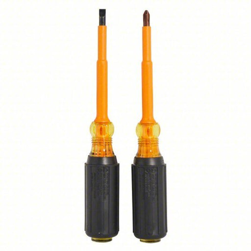 Klein 33532-INS ESD Safe Insulated Screwdriver Set 2 Pieces, Phillips/Slotted Tip, 1/4 in Tip Size - KVM Tools Inc.KV1AHE5