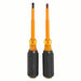 Klein 33532-INS ESD Safe Insulated Screwdriver Set 2 Pieces, Phillips/Slotted Tip, 1/4 in Tip Size - KVM Tools Inc.KV1AHE5