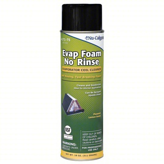 Nu-Calgon 4171-75 Evaporator Cleaner Aerosol, 18 oz Size, Milky - KVM Tools Inc.KV1ANJ6