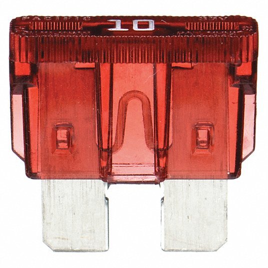 Bussmann ATC-10 Automotive Fuse, Fast Acting, 10 A, ATC Series, Not Rated, 32V DC, 3/4" L x 3/4" W x 13/64" D - KVM Tools Inc.KV1BZ33