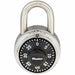 Master Lock 1525 Combination Padlock, Center, Black/Silver - KVM Tools Inc.KV1D573