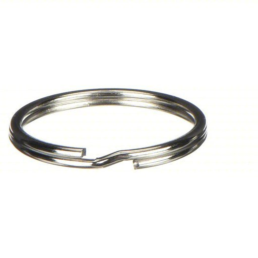 KVM Tools KV1F099 Split Key Ring: 1 1/4 in Ring Size, Nickel Plated, 25 PK - KVM Tools Inc.KV1F099