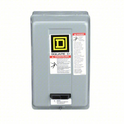 Square D 8536SCG3V01S Magnetic Motor Starter Non-Reversing, 3 Poles, NEMA Size 1, 27 A, 24V AC Coil - KVM Tools Inc.KV2BX34