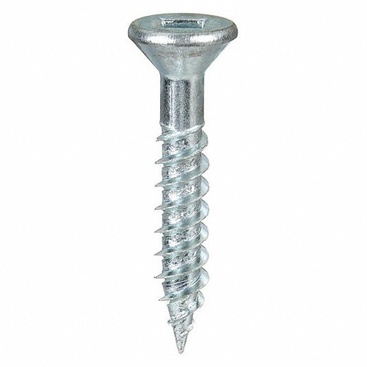 Fabory U25140.016.0125 Wood Screw, #8 x 1-1/4 in, Zinc Plated Steel Flat Head Square Drive, 100 PK - KVM Tools Inc.KV1LA38