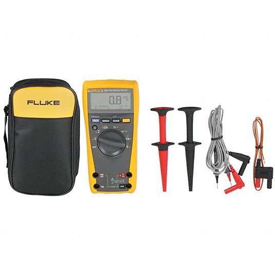 Fluke 179/EDA2 Kit Digital Multimeter Kit, 1,000 Max. AC Volts, 1,000 Max. DC Volts, 10 Max. AC Amps, 10 Max. DC Amps