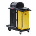 Rubbermaid FG9T7500BLA 22"W 7.25 cu. ft. Janitor Cleaning Cart - KVM Tools Inc.KV1PBJ9