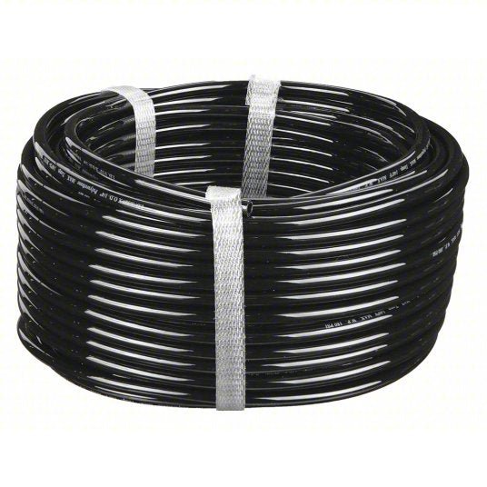 KVM Tools KV1PBN2 Tubing Polyurethane, ID 1/4 in, OD 3/8 in, 100 ft Lg, Black - KVM Tools Inc.KV1PBN2