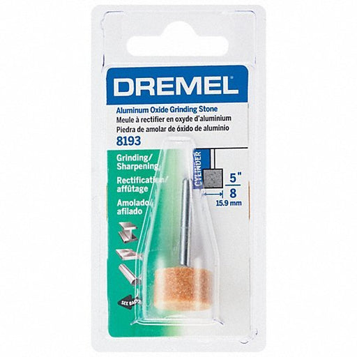 Dremel 8193 Abrasive Point Cylinder, 5/8 in Head Wd, 1 Pieces, Metal/Stainless Steel, Aluminum Oxide - KVM Tools Inc.KV1UH81