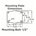 Hamilton S-7516-SPRT Plate Caster with Flat-Free Wheels 16 in Wheel Dia., 2900 lb, 18 1/2 in Mounting Ht, D - KVM Tools Inc.KV6AZP3