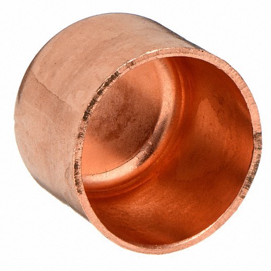 Nibco U617 1/2 Cap Wrot Copper, Cup, 1/2 in Copper Tube Size, For 5/8 in Tube OD - KVM Tools Inc.KV5P121