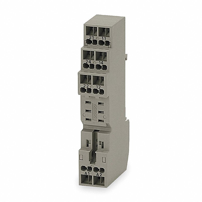 Omron P2RF-08-S Relay Socket, Finger Safe, Square, 8 Pin, 5A - KVM Tools Inc.KV1YAW6