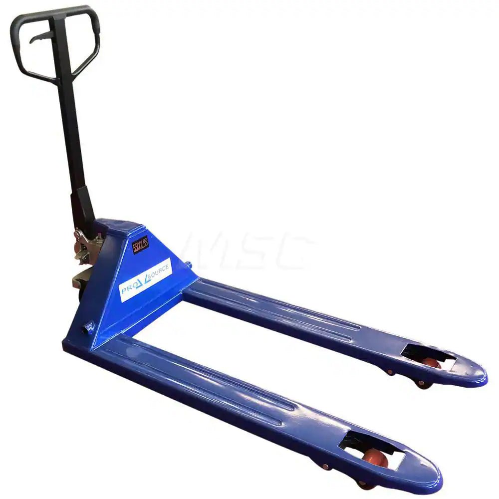 Pro-Source DF25L-1220 Power Pallet Truck: 5,500 lb Capacity, 27″ OAW, 27″ Forks - KVM Tools Inc.KV20243663