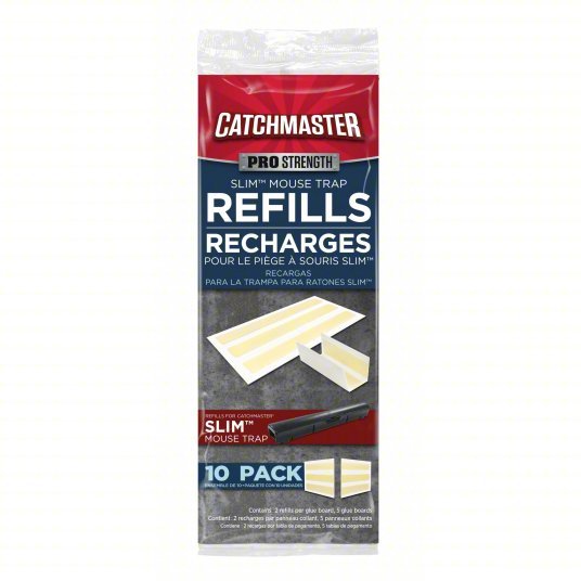 Catchmaster 72TC3R Glue Trap, 1 3/8 in Overall Ht, 5 in Overall Wd, Paperboard, 10 PK - KVM Tools Inc.KV20YR50