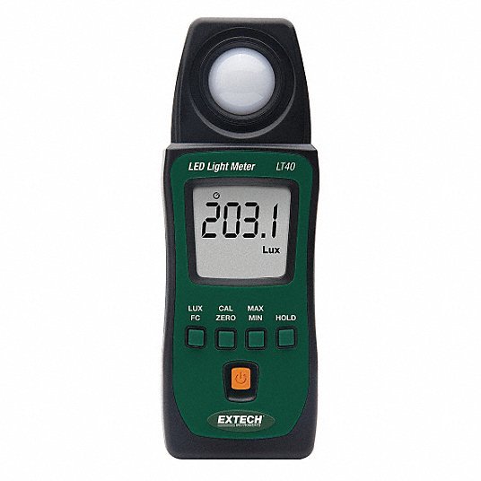 Extech LT40 LED Light Meter — KVM Tools Inc.