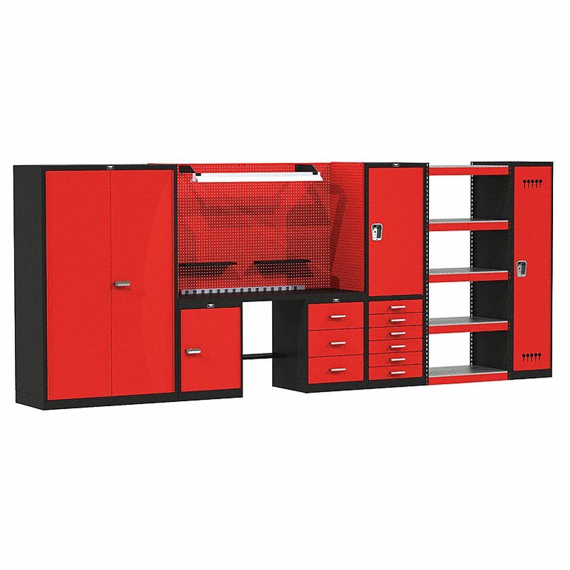 Hallowell FKCOMPLETE-SM-S Complete Modular Storage Unit, 168In, 12ga