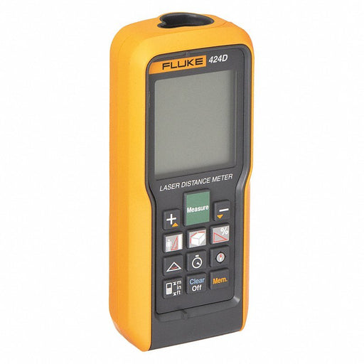 FLUKE-424D Laser Distance Meter: 330 ft Max Measuring Distance, ±3/32 in, AAA, Indoor/Outdoor - KVM Tools Inc.KV24Y895