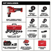 Milwaukee 2677-23 M18 FORCELOGIC 6T Knockout Tool 1/2" - 4" Kit - KVM Tools Inc.KV20966164