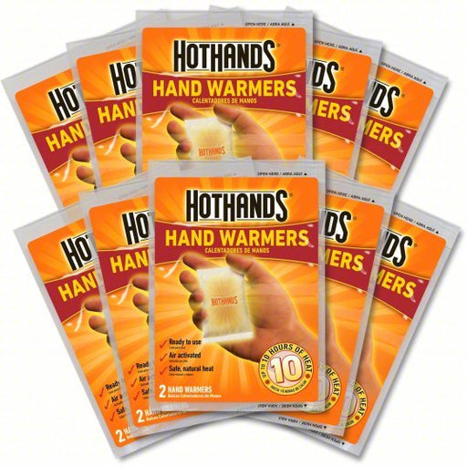 Hothands HH210PK48 Hand Warmers, Disposable, Air Activated, Up to 10 Hrs, 10PK - KVM Tools Inc.KV26KF14