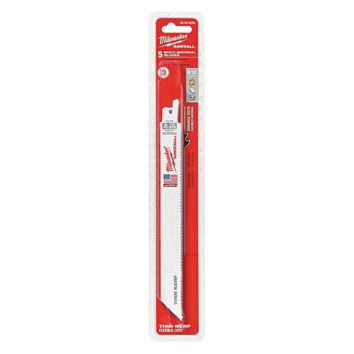 Milwaukee 48-00-5093 8" 8/12 TPI SAWZALL Blades (5 Pk) - KVM Tools Inc.KV2AC16