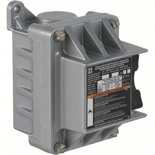 Square D 2510KR2H Manual Motor Switch 3 Poles, 20 A, 0.75 in Hub Dia, Feed Through - KVM Tools Inc.KV2BV98