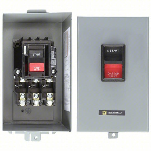Square D 2510MCA3 Manual Motor Starter Non-Reversing, 3 Poles, 27 A, NEMA Size M-1, Thermal Protection - KVM Tools Inc.KV2BW25