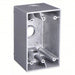 Bell 5385-0 Weatherproof Electrical Box, 1 Gang, 1/2 in Hub Size, 3 Inlets, 4.5 in L, 2.75 in W, Aluminum, Gray - KVM Tools Inc.KV2DCW1