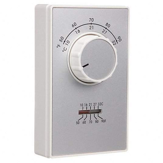 Columbus ETD9STGS Line Volt Mechanical Tstat, Open/Close on Rise, wall, SPDT - KVM Tools Inc.KV2E158