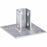 KVM Tools V6SQ EG Post Base, 6 In, Silver, Depth: 3 1/2 in - KVM Tools Inc.KV2HZD8