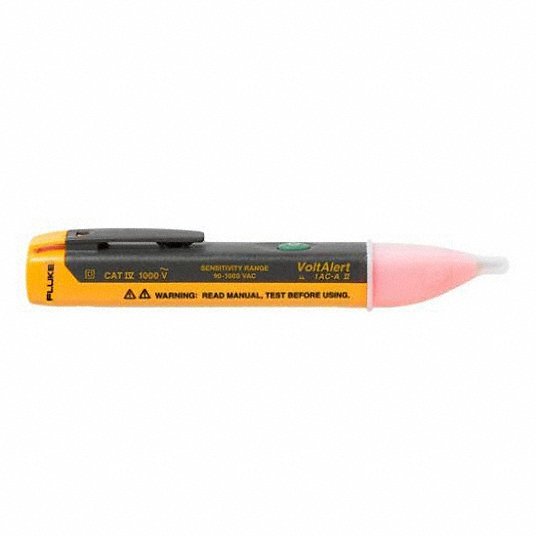 Fluke-1AC-A1-II Voltage Detector, 90 to 1000V AC, 5 in Length, Audible, Visual Indication - KVM Tools Inc.KV2KU25