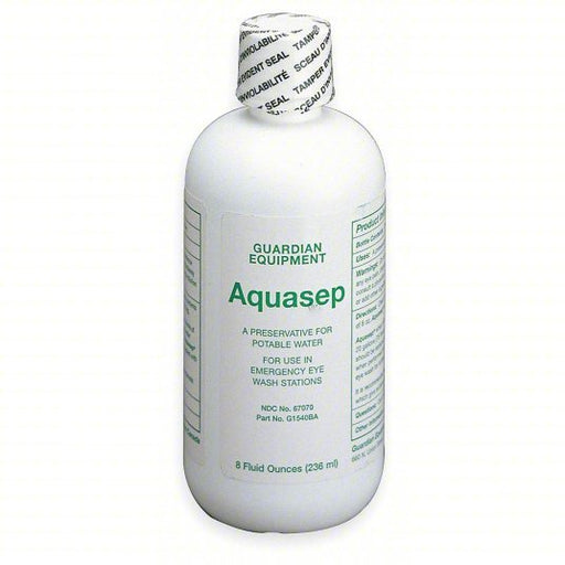 Guardian G1540BA Eyewash Preservative 8 oz Cap, Aquasep, Water Additive - KVM Tools Inc.KV2LVL5