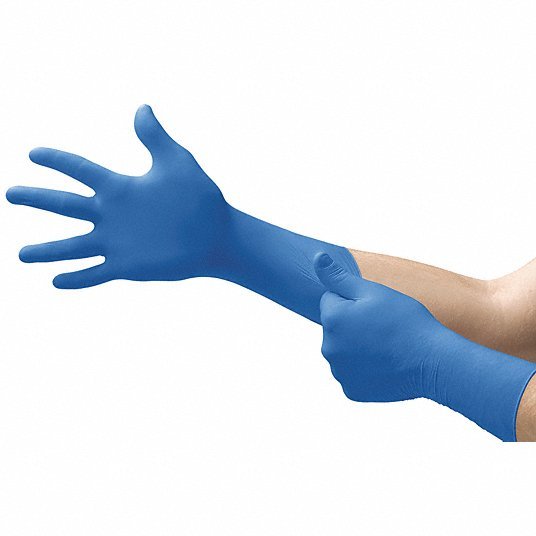 Microflex SG-375-XL Microflex Exam Gloves, Natural Rubber Latex, Powder-Free, XL (Size 10), Blue, 50 Pack - KVM Tools Inc.KV2TEN2